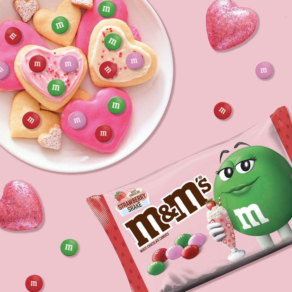 M&M's White Chocolate Strawberry Shake Valentines Candy