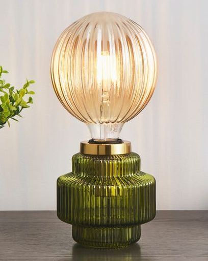 Niamh Ribbed Glass Table Lamp