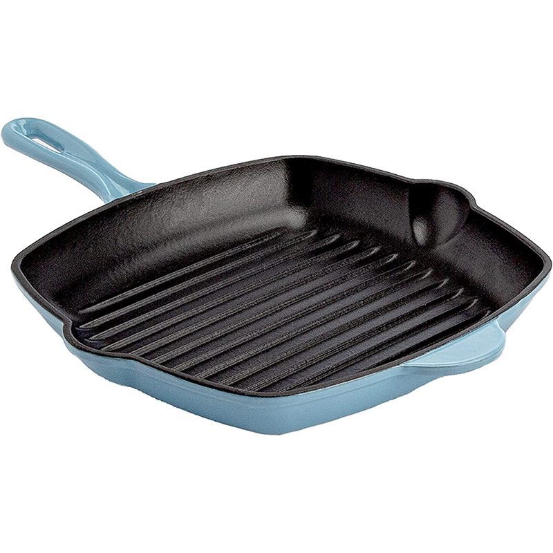 Enameled Cast Iron Square Grill Pan 
