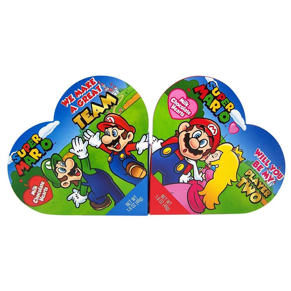 Super Mario Bros Heart Shaped Boxes