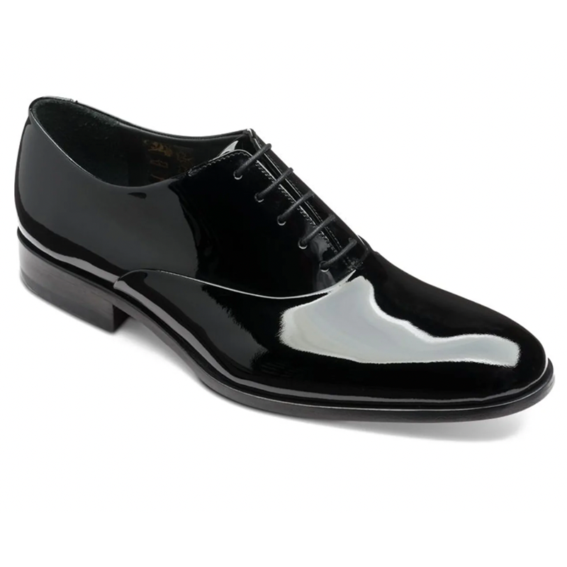 Men's Vintage High Gloss Dress Shoes Patent Leather Suede  Oxford Formal Business Suit Tuxedo Shoes Stylish Men's Dress Shoes (Color :  Black, Size : 6.5)