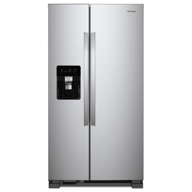 Side-By-Side Refrigerator with Ice and Water Dispenser