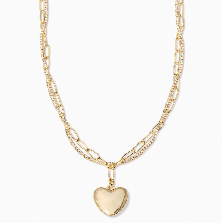 Chain and Heart Necklace