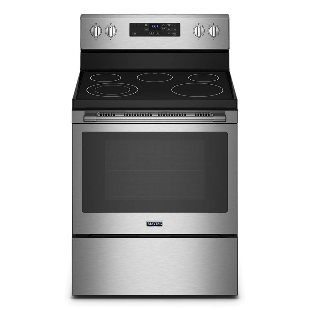 Stainless steel deals on electric stove