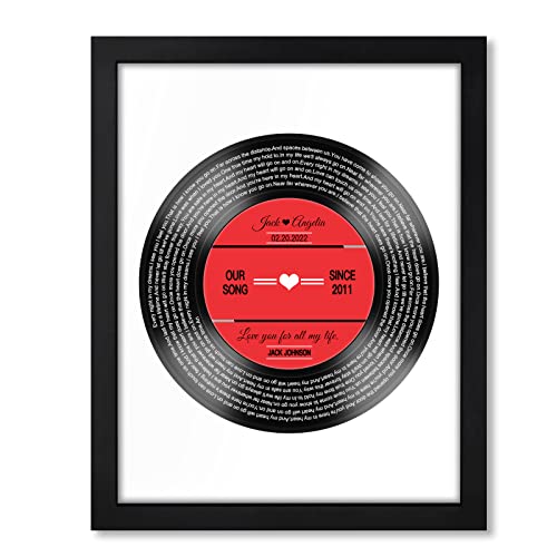  Personalized Music Lyrics Song Prints 