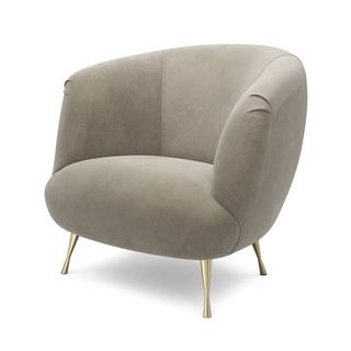 House Beautiful Darcy Accent Chair in Putty