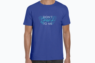 Camiseta oficial 'Don't Speak To Me' de The Masked Singer en azul