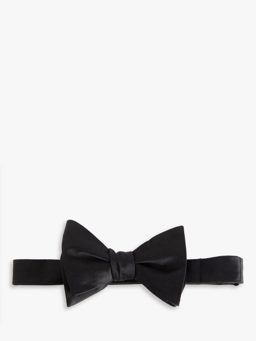 Silk Self-Tie Bow Tie, Black