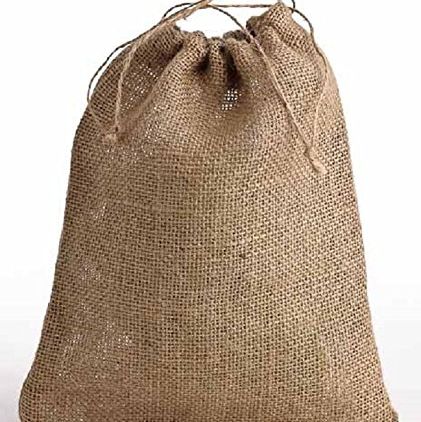 Jute/Hessian Drawstring Bags, good for storing veg, bulbs and many other uses (30cm x 40cm)