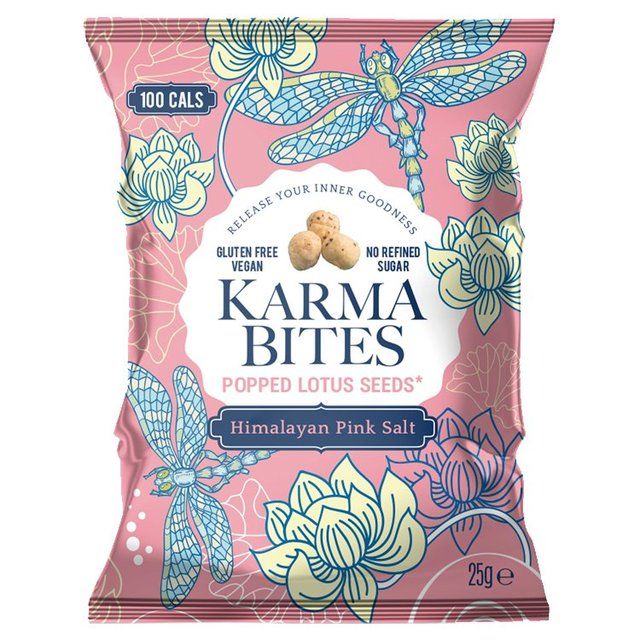 Karma Bites Popped Lotus Seeds Himalayan Pink Salt