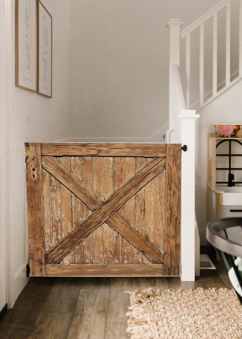 Wooden clearance dog gate