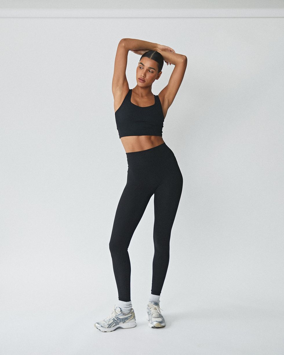 ADANOLA - Yoga flared-leg high-rise stretch-woven leggings