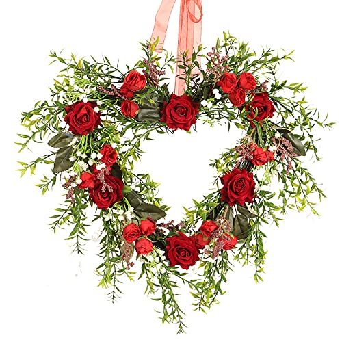 BEST SELLER Valentine's Day Wreaths, Front Door Heart Wreath 