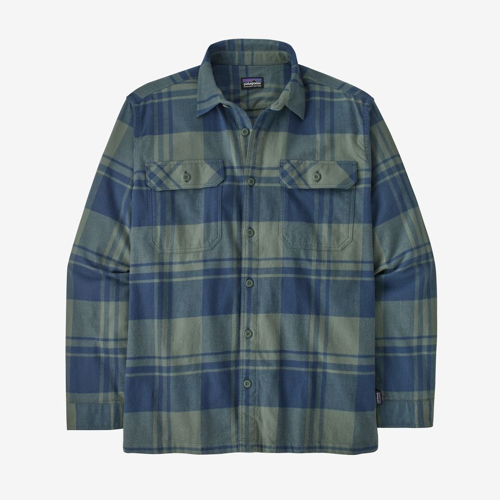 Long-Sleeved Organic Cotton Midweight Fjord Flannel Shirt