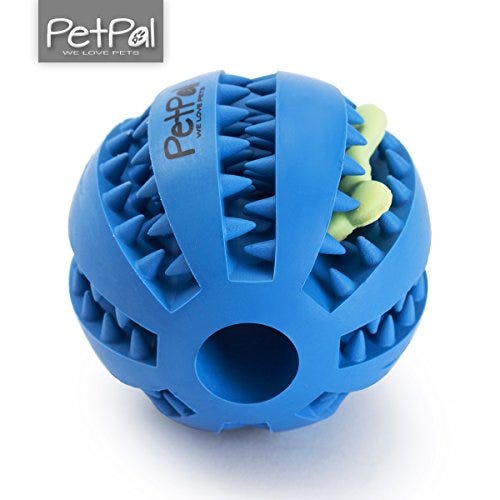 Pelota de caucho natural para perros