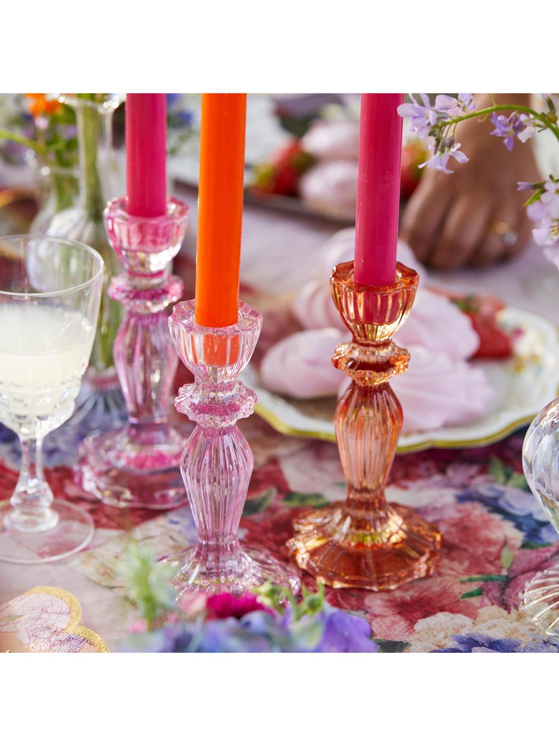 Candelabra glass votive clearance holders