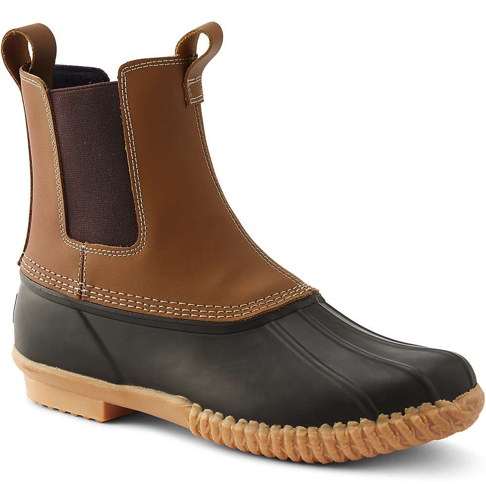 Mens slip sale on duck boots