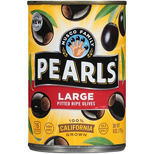 Large Pitted Black Olives (Pack of 6)