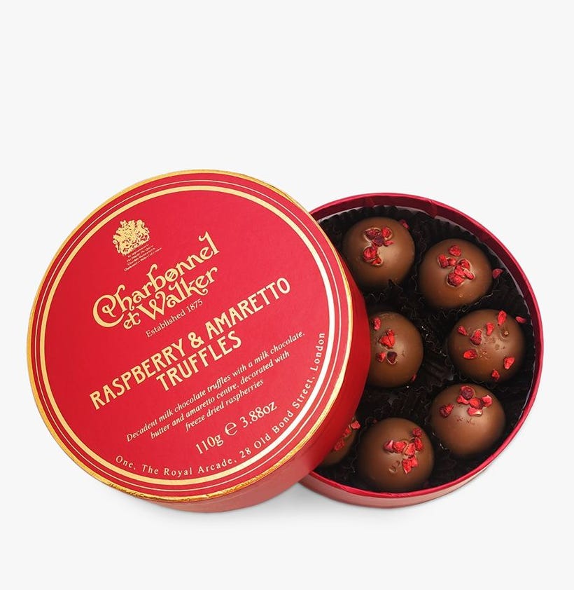 Charbonnel et Walker Raspberry & Amaretto Truffles, 110g