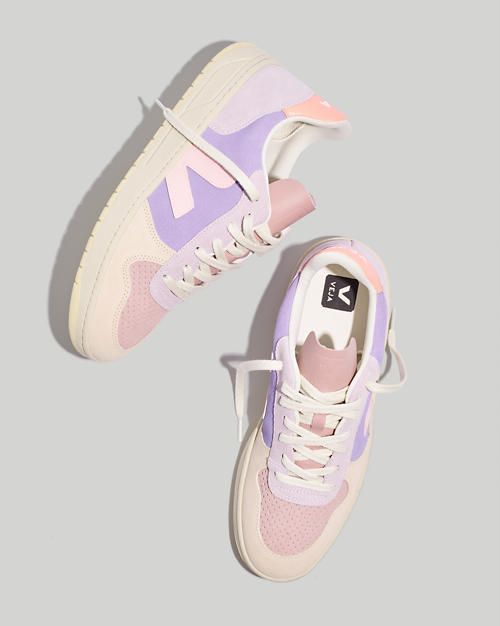 Veja Pink Suede Sneakers