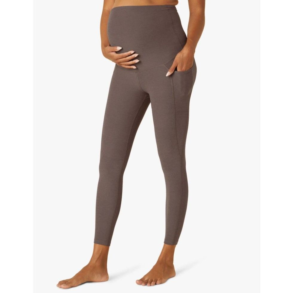 Beyond the Bump by Beyond Yoga Gray Leggings Size M (Maternity) - 69% off