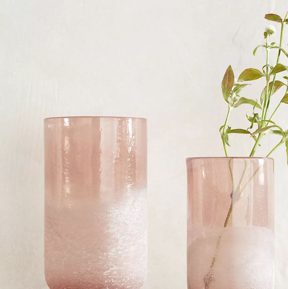 Sanded Color Glass Vase