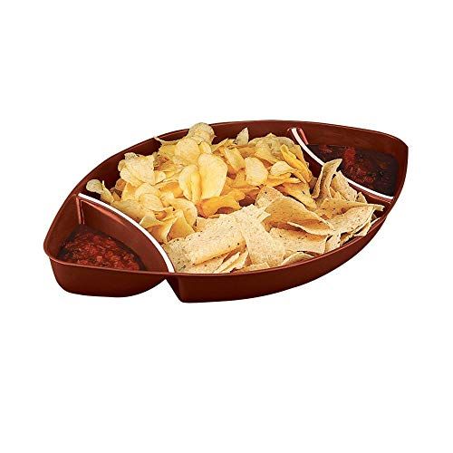 Add Chips to Football Serving Dishes 