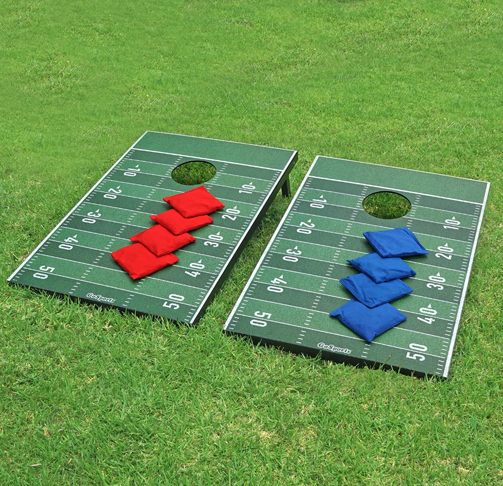 Compete in Cornhole Toss 