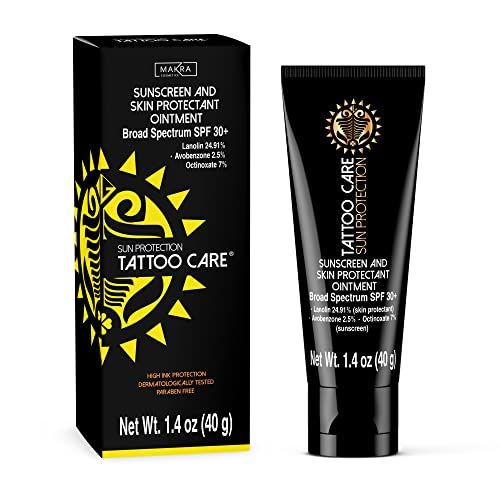 Sunscreen SPF 30+ Ointment for Tattoo Sun Protection