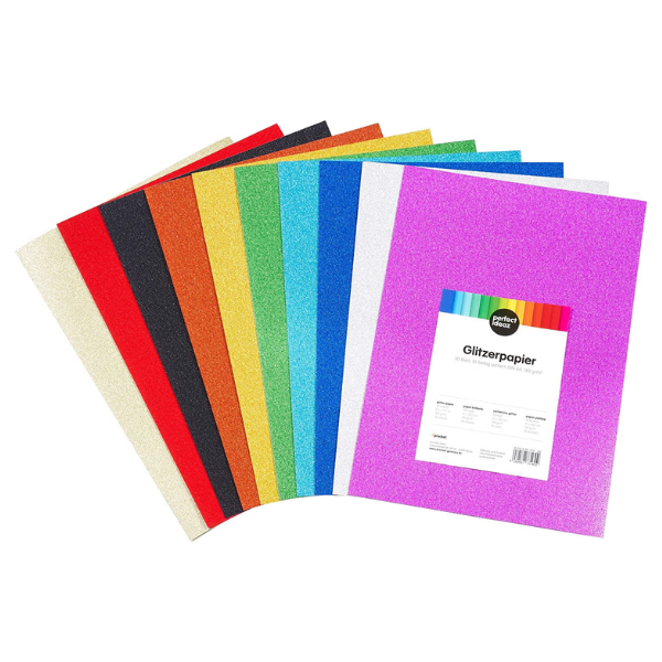 A4 Glitter Card -10 Colours, 160 gsm A4 Glitter Card -10 Colours, 160 gsm