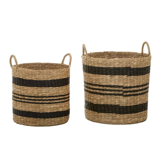 Hunter Set of 2 Striped Storage Baskets