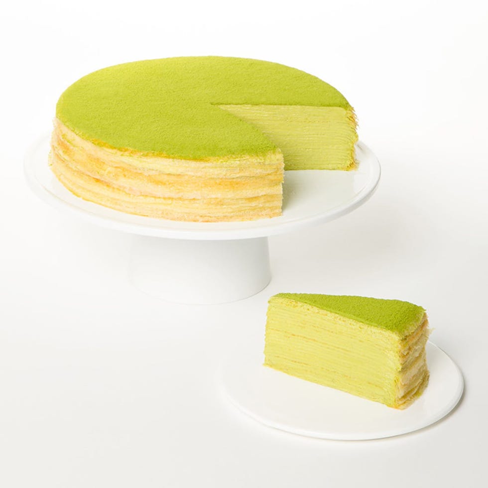Green Tea Mille Crêpe Cake
