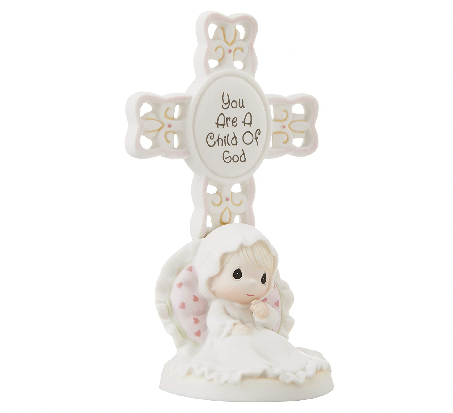 Precious Moments You Are A Child Of God, Bisque Porcelain Cross