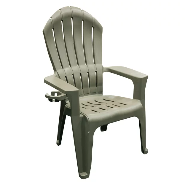 Big Easy Outdoor Resin Adirondack Chair with Cup Holder