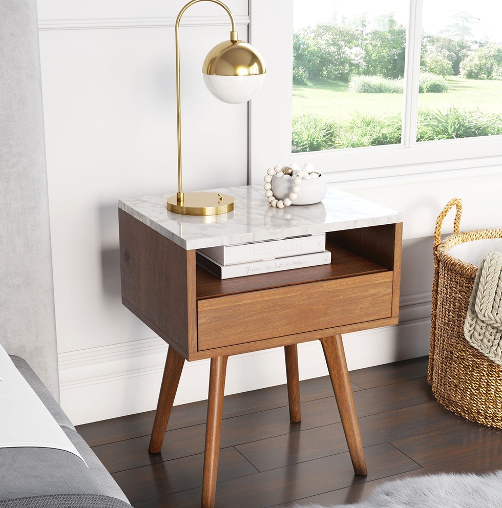 Mid-Century Rectangle Accent Side or End Table