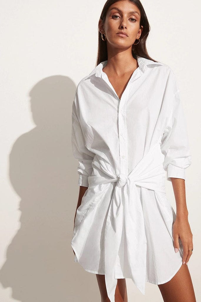 Norah Shirt Dress White