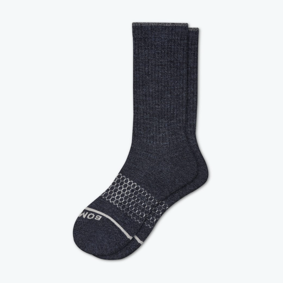 Bombas Men's Merino Wool Gripper House Non-Slip Socks Perfect For