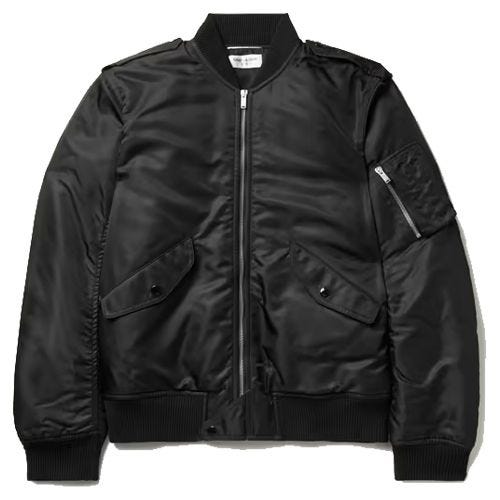 Slim-Fit Shell Bomber Jacket