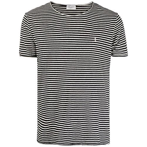 Logo-Embroidered Striped T-Shirt