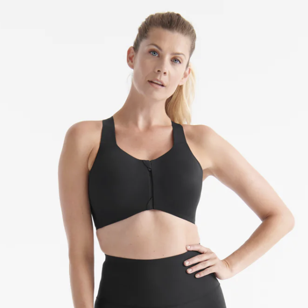 VSX High Impact Double Support Sports Bra 34B - Zip Front Closure