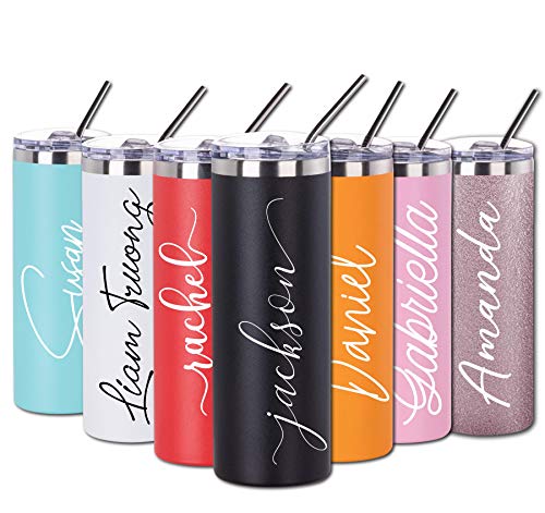 Stainless Steel Tumbler with Straw and Lid 
