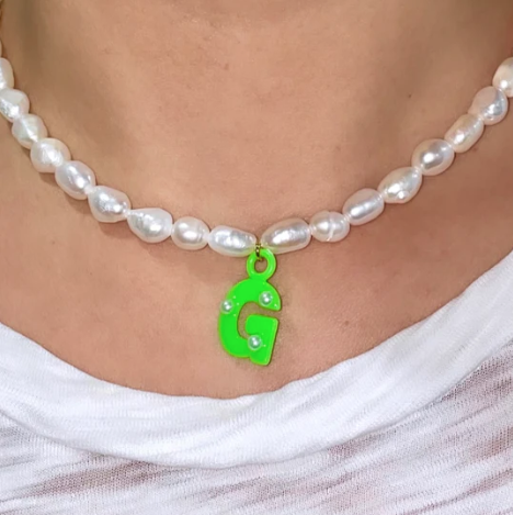 Baby Pearls Initial Necklace