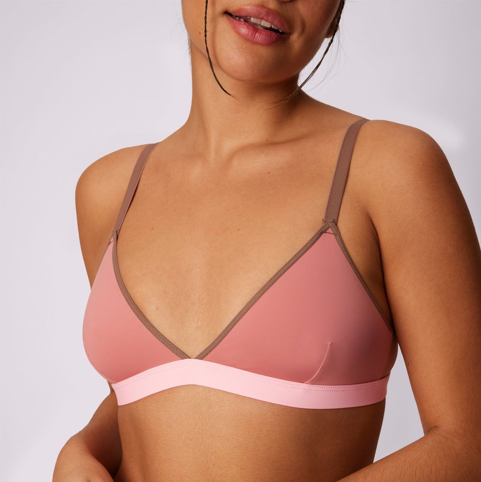 Modern Structure Lightly-Lined Triangle Bralette