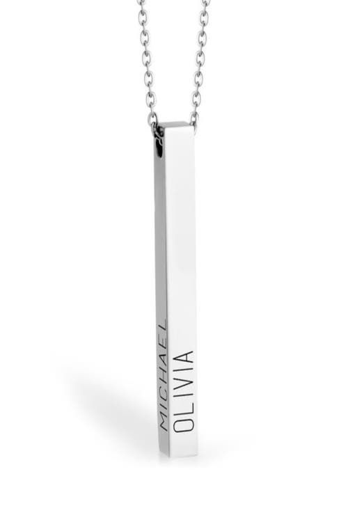  Personalized Bar Pendant Necklace