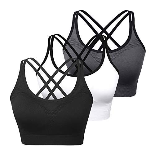 3-Pack Strappy Sports Bras