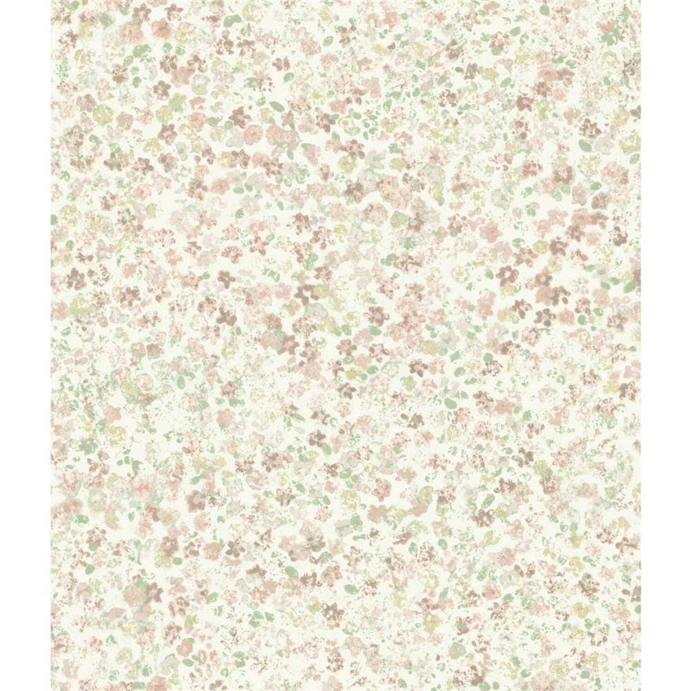 Magnolia Home Pink Paper Floral Wallpaper