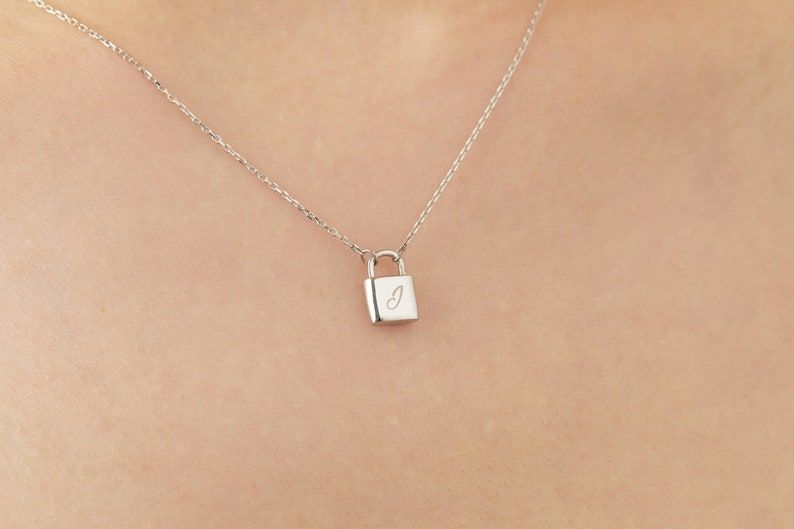 Farrah B Secret Identity Initial Lock Necklace – Embellish Boutique  Owensboro