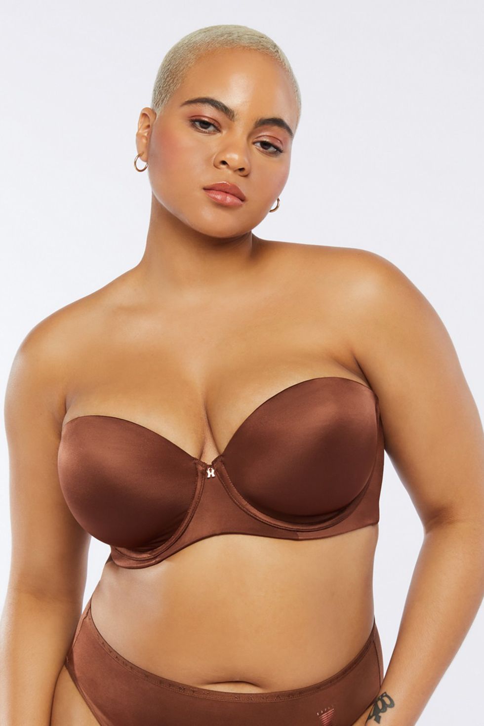 Grace Demi-Cup Bra, Petites, Push-Up, Smooth Cup, Removable Pads
