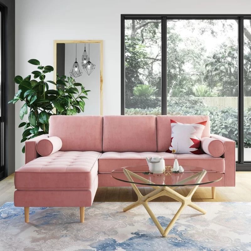 Todd interchangeable sectional on sale velvet sofa