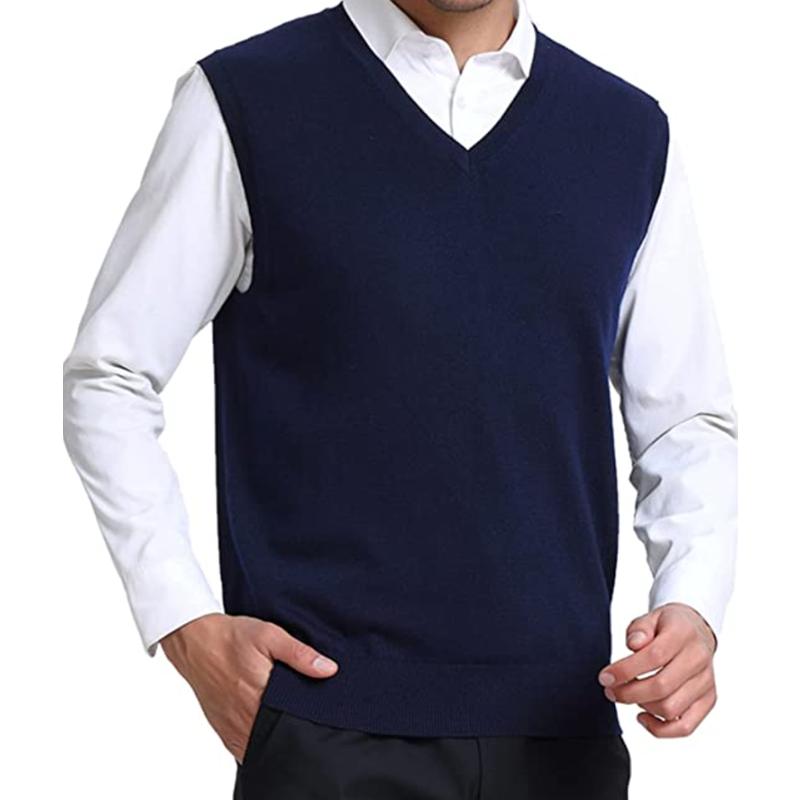 Men's Cashmere Wool Blended Sweater Vest